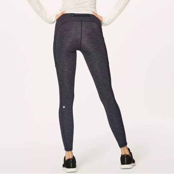Lululemon Speed Up Tight *Full-On Luxtreme Brushed 28"Heathered Black Size 4 - Picture 2 of 8